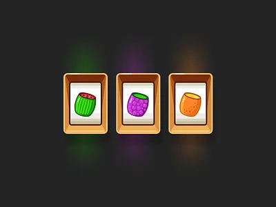 Slot Machine Icons casino fruits game icons slot slot design slot machine uidesign