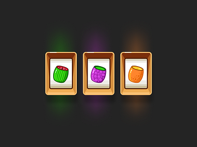 Slot Machine Icons casino fruits game icons slot slot design slot machine uidesign