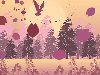 Freedom bird freedom illustration inspiration leaves wind