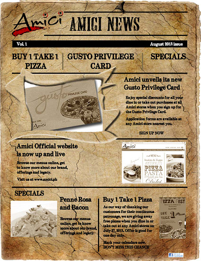 newsletter branding design web