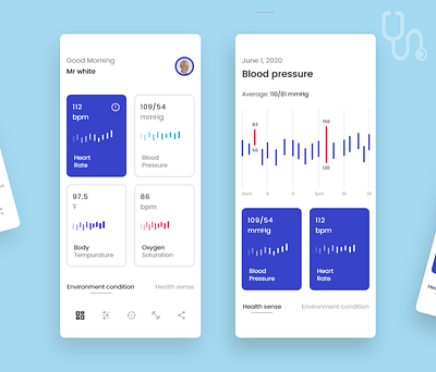 Bloold Pressure App concept concept design uiux