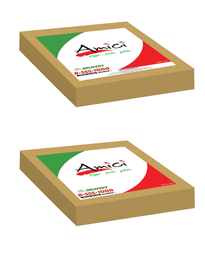 Pizza box packaging design branding design illustration