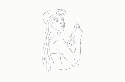 girls one line art illustration color line art continuous line continuous line art flower line art graphic design illustration illustrator design line art illustration minimalist line art one line art one line drawing portrait art
