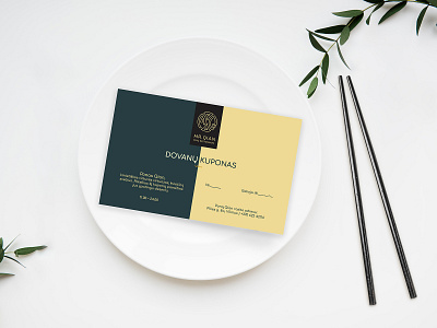 Gift Voucher brand brand design brand identity branding and identity branding design design design art gift card design graphic designer graphicdesign print restaurant brand restaurant branding restaurant business card visual art visual design