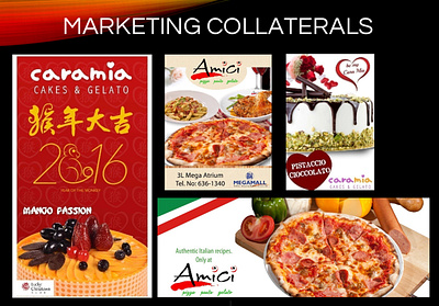 various marketing collaterals branding design