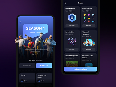 Mobile Design of an App for Gamers agente agente process game design mobile app design mobile design ui design ux design