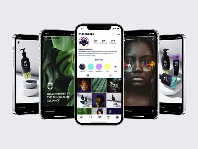 Madame Mendoza | social media posts branding cosmetics design instagram post logo post