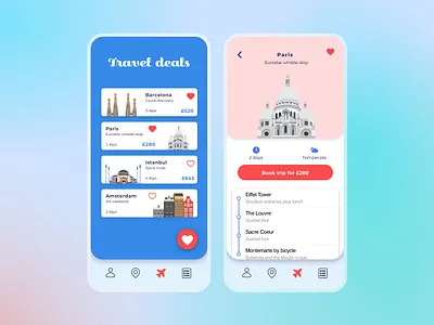 079 #DailyUI Travel App Itinerary app design dailyui dailyuichallenge design itinerary travel travelapp ui ui design ux