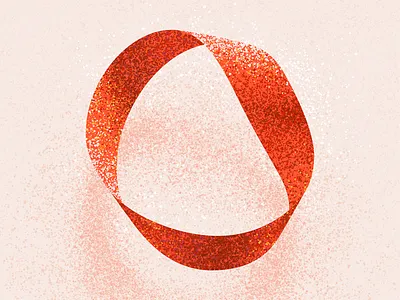 O 36 days o 36 days of type 36 days of type 08 36 days of type 2021 36daysoftype alphabet circle infinity letter o lettering loop o paper craft texture type typography