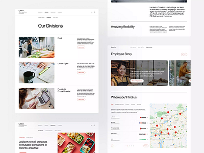 Loblaw Corporate Website 2 best design best website clean corporate corporate identity corporation layout minimal minimalist retail storytelling ui ux web webdesign website website design