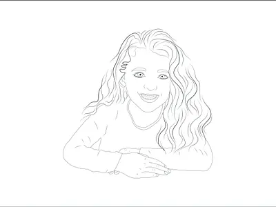 cute girls line art color line art continuous line continuous line art cute girls line art flower line art graphic design illustrator design line art illustration minimalist line art one line art one line drawing portrait art