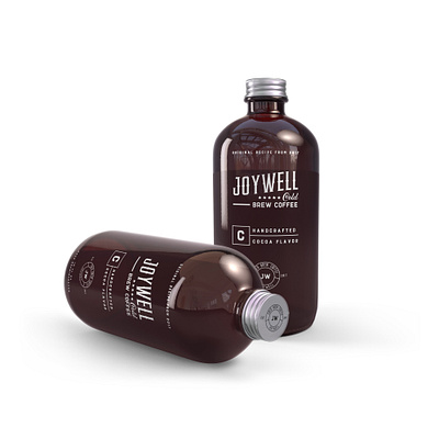 Joywell - Cold Brew Coffee bottle branding brew coffee coffee coffee shop coldbrew drink handcrafted logo packagedesign packaging