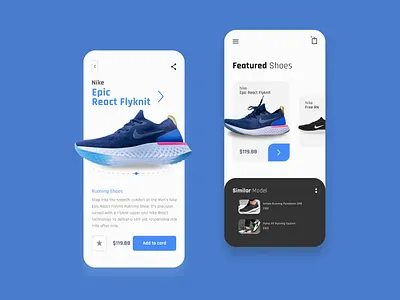 Epic React Flyknit - mobile app app design minimal minimalism mobile mobile app mobile app design mobile ui ui ux