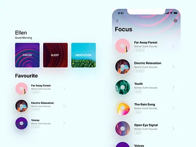 Sound app Inspiration