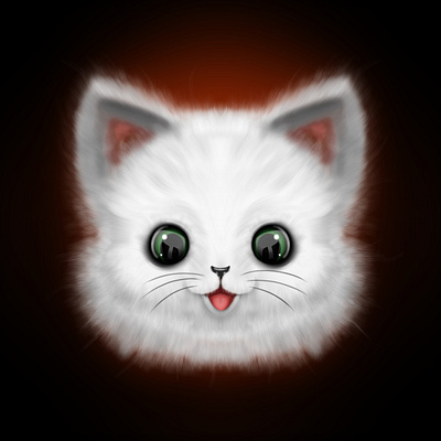 Cat 002 2d digital art cat cats cute illustrator procreate