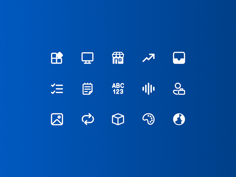 WMS icons agency autentika design designer icons minimal poland polish polishdesigners system ui ui design wms