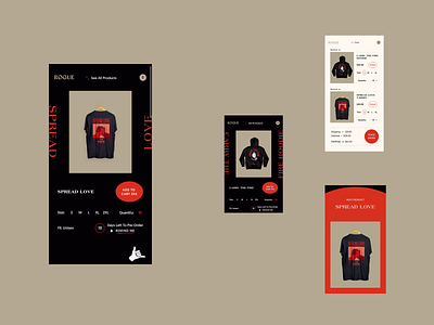 Rogue Store Mobile animation apparel store design design store ecommerce ecommerce shop graphic design interactive design mobile animation mobile design responsive ecommerce retail typography ui ui animation web web design web design agency website