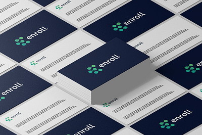 Concept Logo For Enroll branding business card business card mockup concept creative custom design electric electric car enroll fleet illustration logo minimal minimalist mockup modern stationery stationery design typography