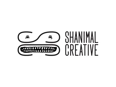 Shanimal Rebrand branding creative digital face illustration lettering logo monster shanimal