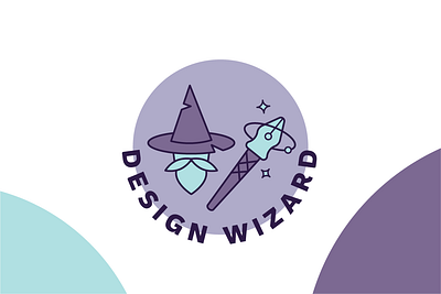 Design Wizard Badge design art fun hat nib pen team building vector vector illustration wizard wizard hat