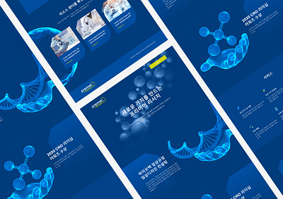 Premier Research Landing Page biology science lab ui ux web