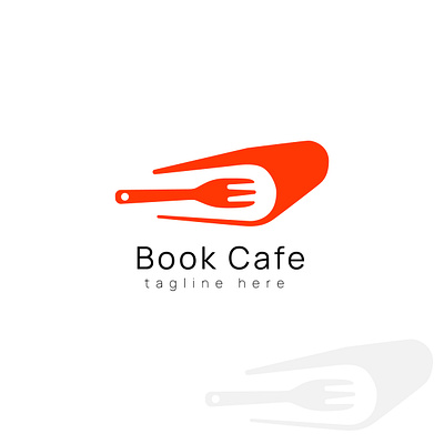 Book Cafe creative creative logo design flat food food app logo resturant logo vector