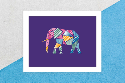 Elephant pattern design design elephant figma pattern design patterndesign procreate vector vectorart weekly challenge weeklywarmup