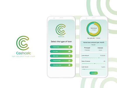 Cashcalc app app design graphic design logo minimal typography ui ux