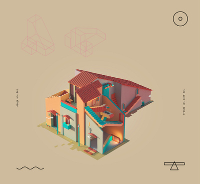 Home 3d art c4d cgi design direction illustration model octane