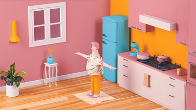 Home 3d art c4d cgi design direction illustration model octane retouch