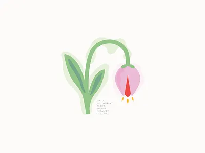 Mantra floral flower folk illustration mantra tulip