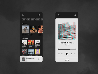 Music player concept app iran music app music player ui