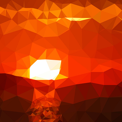 Dawn low poly vector illustration adobe illustrator dawn low poly low poly 3d low polygon lowpolyart vector