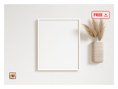 Free Boho Mockup White Frame 8x10 boho boho chic clean frame free free boho mockup free mockups freebie freebie mockups minimal minimalist mock up mockup mockup template plant poster vase white