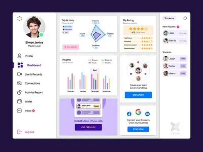 langue app branding design ui ux web website