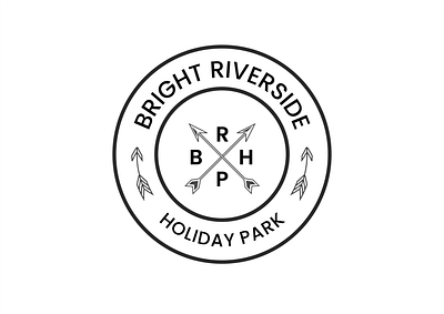 Bright Riverside Holiday Park Logo Desing design designer graphic designer logo logodesign logodesigners