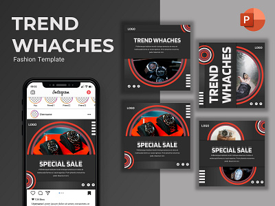 Instagram Feed - Trend Whaches branding creative design fashion graphic presentation presentation layout presentation template presentations