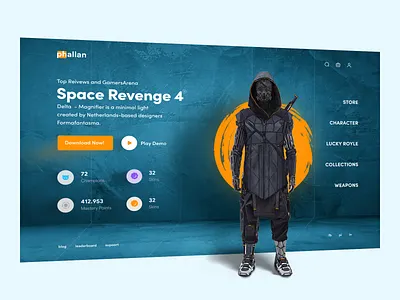 Gaming Website Landing Page gaming home page homepage homepage design landing landing page web web design web page website