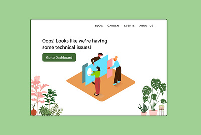 #DailyUI 008 - 404 page 100daychallenge 100daysofui 404 404 page daily 100 challenge dailyui design error figma figmadesign illustration pagenotfound plants plants app plants illustration plantshop ui uidesign uiux