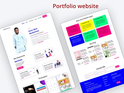 Portfolio website design illustration inspiration portfolio portfolio design portfolio page portfolio site portfolio website ui ux