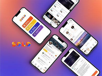 SOLO Mobile Application app branding design graphic design illustration logo typography ui ux vector