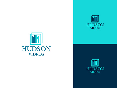 Hudson Vidros brand branding logo vidraçaria vidros visual identity