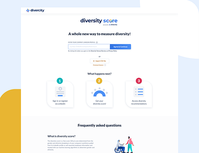 Diversity Score Web Project datavisualization prototyping uidesign ux