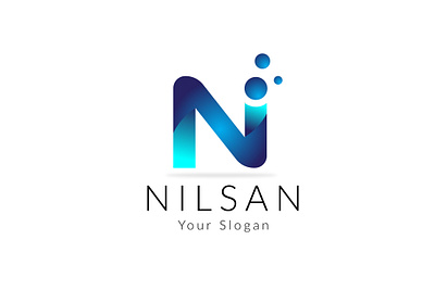 Nilsan ( 3d logo Design ) 3d logo branding ceative logo flat flat logo logo logo design minimal modern logo