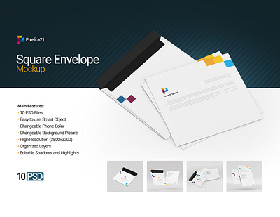 Square Envelope Mock-up craft paper elegant envelope mockup envelope mockups foil foil stamp letterpress letterpress mockup mock up mock up template mockup modern photo realistic presentation psd real realistic showcase