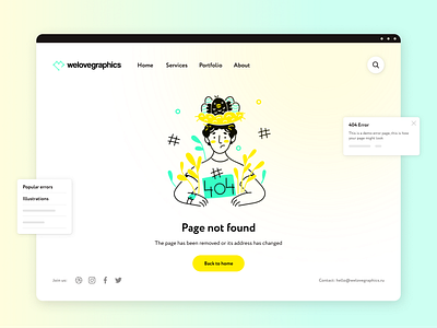 Cuterr Error Illustrations app error error 404 error page figma illustration illustrations illustrator pack vector website