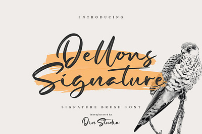 Dellons Signature - Handwritten font branding brush brushes brushscript font fonts handlettering handwritten icon lettering logo type script font signature font typography