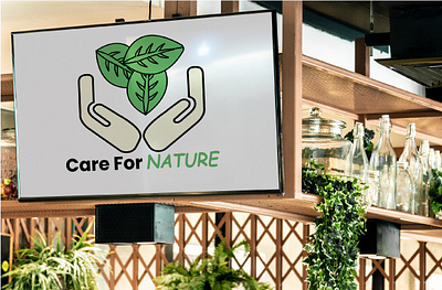 Care For Nature Logo brand identity branding creative graphicdesign graphics logo logodesign logos nature logo simple