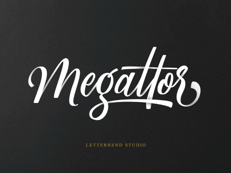 Megattor Script calligraphy freebies