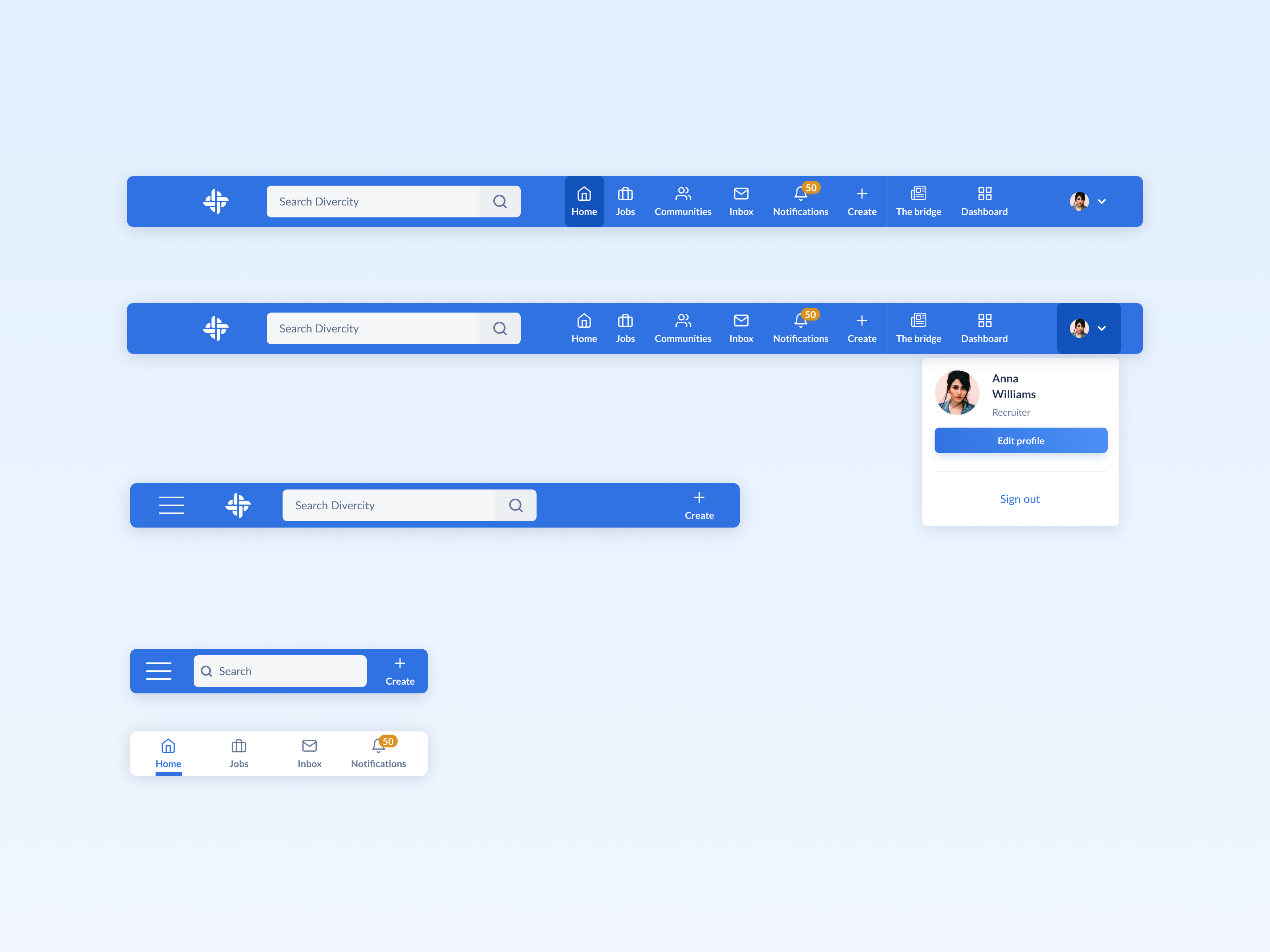 Example of Navigation Menu